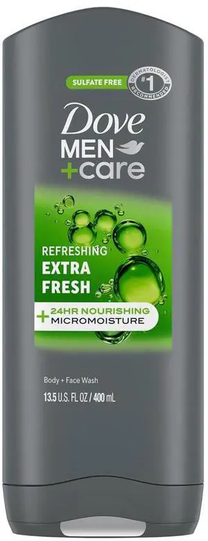 Dove Men+Care Refreshing Extra Fresh Body and Face Wash, 13.5oz Dove Men+Care Refreshing Extra Fresh Body and Face Wash, 13.5oz