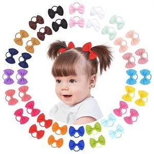 Choicbaby 40PCS 2" Baby Hair Ties Elastic Ponytail Rubber Bands, Toddler Hair Accessories for Baby Girls Newborn Infants Choicbaby 40PCS 2" Baby Hair Ties Elastic Ponytail Rubber Bands, Toddler Hair Accessories for Baby Girls Newborn Infants