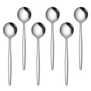 1Inch Stainless Steel Coffee and Tea Spoons, 6-Pack Mini Spoons for Dessert and Espresso 1Inch Stainless Steel Coffee and Tea Spoons, 6-Pack Mini Spoons for Dessert and Espresso