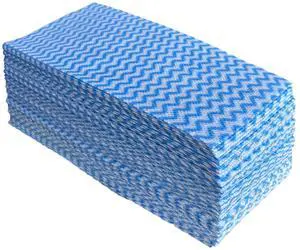 Disposable Cleaning Cloths, Multi-Purpose Heavy Duty Kitchen Dish Cloths, 7.8 x 15.7 Inches, 50 Count, Blue Disposable Cleaning Cloths, Multi-Purpose Heavy Duty Kitchen Dish Cloths, 7.8 x 15.7 Inches, 50 Count, Blue