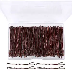 100Pcs Premium Brown Wavy Bobby Pins Kit with Storage Box for Women Girls Kids, 2inch 100Pcs Premium Brown Wavy Bobby Pins Kit with Storage Box for Women Girls Kids, 2inch
