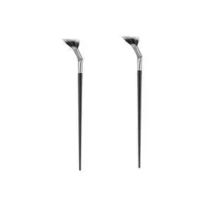 TEONEI Fan Mascara Brushes, 2Pcs Eyelash, Eyebrow & Eye Shadow Brushes (Black) TEONEI Fan Mascara Brushes, 2Pcs Eyelash, Eyebrow & Eye Shadow Brushes (Black)