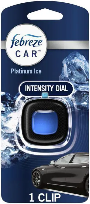 Febreze Car Air Freshener Vent Clip, Platinum Ice Scent, 1 Count Febreze Car Air Freshener Vent Clip, Platinum Ice Scent, 1 Count