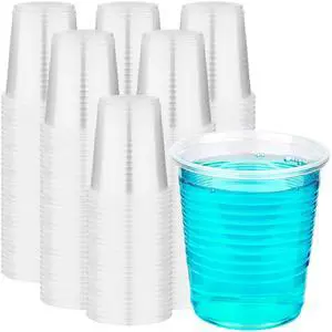 RACETOP 100 Pack 3 oz Clear Plastic Cups, Disposable Cold Drinking Party Cups for Wedding, Thanksgiving, Christmas RACETOP 100 Pack 3 oz Clear Plastic Cups, Disposable Cold Drinking Party Cups for Wedding, Thanksgiving, Christmas
