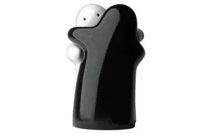 Hugging Salt and Pepper Shakers Couple Set, Black and White, Modern and Vintage Design, Easy to Refill and Dispenser Hugging Salt and Pepper Shakers Couple Set, Black and White, Modern and Vintage Design, Easy to Refill and Dispenser