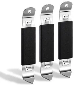 KTOJOY 3 Pack Magnetic Stainless Steel Flat Bottle Openers, Can Tapper with Magnet for Camping and Traveling KTOJOY 3 Pack Magnetic Stainless Steel Flat Bottle Openers, Can Tapper with Magnet for Camping and Traveling