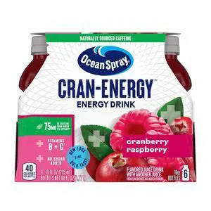 Ocean Spray Cran-Energy Cranberry Raspberry Juice Drinks, 10Fl Oz Bottles, 6 Count (Pack of 1) Ocean Spray Cran-Energy Cranberry Raspberry Juice Drinks, 10Fl Oz Bottles, 6 Count (Pack of 1)