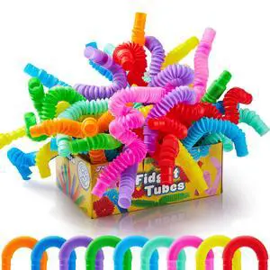 JOYIN 18 Pack Pop Tubes Sensory Toys Small Fidget Toys Party Favors 9 Colors for Kids Classroom School Reward Prizes Goodie Bags JOYIN 18 Pack Pop Tubes Sensory Toys Small Fidget Toys Party Favors 9 Colors for Kids Classroom School Reward Prizes Goodie Bags
