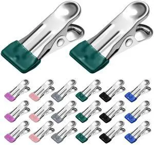 36 Pack Heavy Duty Stainless Steel Clothes Pins & Chip Clips, 2.17-Inch, Multipurpose for Laundry, Towel, Photo, Food, Clothesline, Travel, Home Use 36 Pack Heavy Duty Stainless Steel Clothes Pins & Chip Clips, 2.17-Inch, Multipurpose for Laundry, Towel, Photo, Food, Clothesline, Travel, Home Use