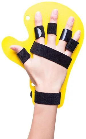Finger Orthotics Extended Type Fingerboard Stroke Hand Splint Training Support for Apoplexy Hemiplegia Rehabilitation Fit Left Right Hand Men Women Yellow Finger Orthotics Extended Type Fingerboard Stroke Hand Splint Training Support for Apoplexy Hemiplegia Rehabilitation Fit Left Right Hand Men Women Yellow