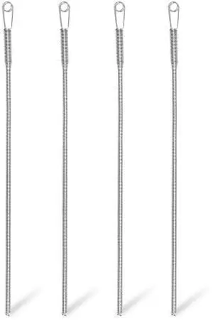 Spring Drawstring Threader 4-Pack, Flexible Elastic Threader Tool, DIY Rope Threader Clip, Hoodie String Replacement, Drawstring Puller for Sweatpants Shorts Jackets Coat Spring Drawstring Threader 4-Pack, Flexible Elastic Threader Tool, DIY Rope Threader Clip, Hoodie String Replacement, Drawstring Puller for Sweatpants Shorts Jackets Coat
