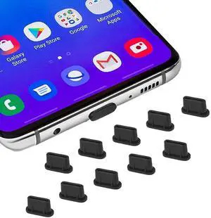 USB-C Dust Plug Charger Port Protector, 10-Pack Type-C Dust Cover for iPhone 17/16/15 Pro Max, Samsung Galaxy S26/S24/S23/S22 Ultra/S21, All USB-C Devices & MacBook Lapto USB-C Dust Plug Charger Port Protector, 10-Pack Type-C Dust Cover for iPhone 17/16/15 Pro Max, Samsung Galaxy S26/S24/S23/S22 Ultra/S21, All USB-C Devices & MacBook Lapto