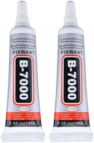 B-7000 Transparent Adhesive 2x15ml/0.5fl.oz High Viscosity Glue for Rhinestone, Clothes, Shoes, Fabric, Phone Screen Repair, Jewelry, Metal, Nail Art, Glass B-7000 Transparent Adhesive 2x15ml/0.5fl.oz High Viscosity Glue for Rhinestone, Clothes, Shoes, Fabric, Phone Screen Repair, Jewelry, Metal, Nail Art, Glass