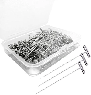 T-Pins, 100 Count, 1.5 Inch, Stainless Steel Foam Head, for Blocking Knitting, Crochet, Sewing, Crafts, Quilting, Office, by Sunenlyst T-Pins, 100 Count, 1.5 Inch, Stainless Steel Foam Head, for Blocking Knitting, Crochet, Sewing, Crafts, Quilting, Office, by Sunenlyst