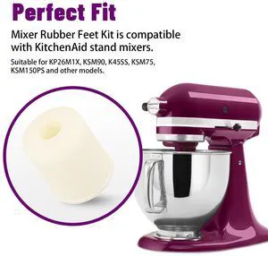 KitchenAid Stand Mixer Rubber Feet Replacement 4161530, 9709707 Compatible with KSM90, K45SS, KSM75 (5 Pack) KitchenAid Stand Mixer Rubber Feet Replacement 4161530, 9709707 Compatible with KSM90, K45SS, KSM75 (5 Pack)