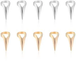 10Pcs Metal Hair Parting Rings, Pinky Selecting Tools, Finger Tool 10Pcs Metal Hair Parting Rings, Pinky Selecting Tools, Finger Tool