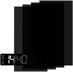 4 Pcs 8 x 4 Inch Self-Adhesive Light Dimming LED Blocking Stickers for Electronics Alarm Clock Monitor 4 Pcs 8 x 4 Inch Self-Adhesive Light Dimming LED Blocking Stickers for Electronics Alarm Clock Monitor