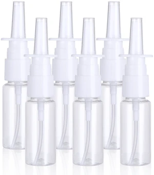 Simarro 6Pcs Empty Nasal Spray Bottles 20ml Clear Simarro 6Pcs Empty Nasal Spray Bottles 20ml Clear