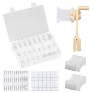 24 Compartments Embroidery Floss Organizer 24 Compartments Embroidery Floss Organizer