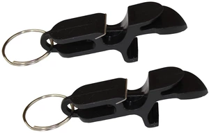 Beer Shotgun Tool Bottle Opener Keychain - 2 Pack - Black Beer Shotgun Tool Bottle Opener Keychain - 2 Pack - Black