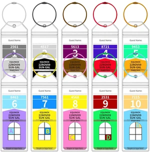 Royal Caribbean Luggage Tag Holders, 10 Pack Clear Zip Seal with Steel Loops & 10 Color Rings for Royal Caribbean & Celebrity Cruises Royal Caribbean Luggage Tag Holders, 10 Pack Clear Zip Seal with Steel Loops & 10 Color Rings for Royal Caribbean & Celebrity Cruises