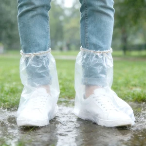 20Pcs (10 Pairs) Thickened Waterproof Clear Rain Shoe Covers, One Size Fits Most 20Pcs (10 Pairs) Thickened Waterproof Clear Rain Shoe Covers, One Size Fits Most