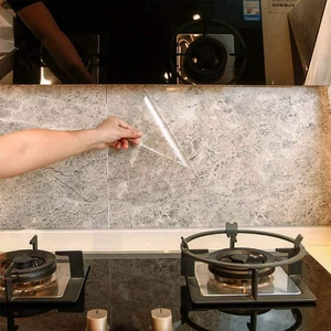 Transparent Kitchen Oil Proof Backsplash Wall Protector Sticker Transparent Kitchen Oil Proof Backsplash Wall Protector Sticker