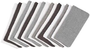 Mainstays 18-Pack Washcloth Bundle, Grey Multi Mainstays 18-Pack Washcloth Bundle, Grey Multi