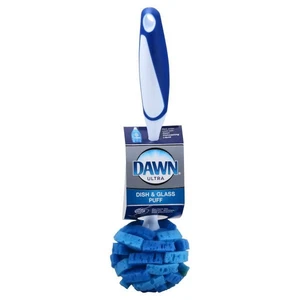 Dawn Ultra 11" Puff Glassware and Dish Cleaning Brush Wand with Sponge Head Dawn Ultra 11" Puff Glassware and Dish Cleaning Brush Wand with Sponge Head