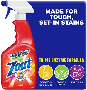 Zout Laundry Stain Remover Spray, Triple Enzyme Formula, 22 oz, 1 Pack Zout Laundry Stain Remover Spray, Triple Enzyme Formula, 22 oz, 1 Pack