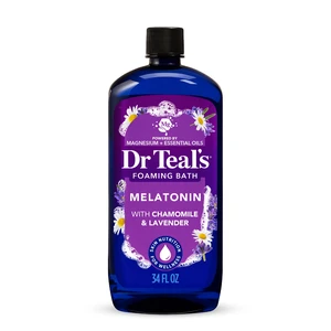Dr Teal's Sleep Foaming Bath with Melatonin, Lavender and Chamomile Essential Oils, 34fl oz Dr Teal's Sleep Foaming Bath with Melatonin, Lavender and Chamomile Essential Oils, 34fl oz