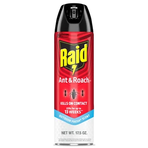Raid Ant & Roach Killer Spray, 17.5 oz, for Listed Bugs, Keeps Killing for Weeks, Fresh Scent Raid Ant & Roach Killer Spray, 17.5 oz, for Listed Bugs, Keeps Killing for Weeks, Fresh Scent