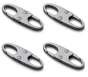 Zelin Anti Theft Zipper Clips Carabiner Travel Essentials 4Pcs Grey Zelin Anti Theft Zipper Clips Carabiner Travel Essentials 4Pcs Grey