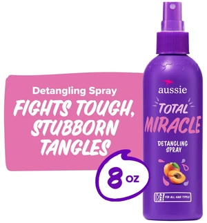 Aussie Total Miracle Hair Detangling Spray with Apricot Oil for All Hair Types, 8 fl oz Aussie Total Miracle Hair Detangling Spray with Apricot Oil for All Hair Types, 8 fl oz