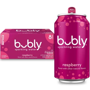 Bubly Sparkling Water, Raspberry, 12 Fl Oz Cans, 8 Pack Bubly Sparkling Water, Raspberry, 12 Fl Oz Cans, 8 Pack
