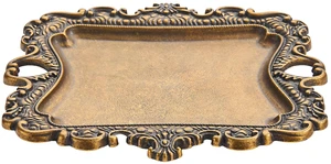Khtumeware 1 Pack Antique Brass Vintage Gold Jewelry Dish Tray for Rings and Small Trinkets Khtumeware 1 Pack Antique Brass Vintage Gold Jewelry Dish Tray for Rings and Small Trinkets