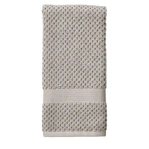 Better Homes & Gardens Signature Soft Cotton Popcorn Textured Hand Towel, Soft Silver Better Homes & Gardens Signature Soft Cotton Popcorn Textured Hand Towel, Soft Silver