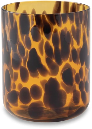 Thyme & Table 12 fl oz Tortoise Brown Drinking Glass Thyme & Table 12 fl oz Tortoise Brown Drinking Glass