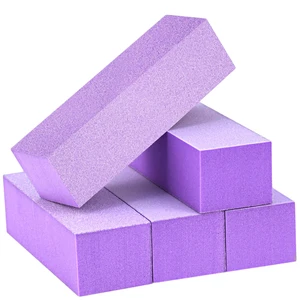Maryton Nail Buffer Block 3 Way Professional Pedicure Manicure Buffer Kit, Medium/Fine Grit 100/180, for Acrylic and Gel Polish Nails, 5 Count (Purple) Maryton Nail Buffer Block 3 Way Professional Pedicure Manicure Buffer Kit, Medium/Fine Grit 100/180, for Acrylic and Gel Polish Nails, 5 Count (Purple)