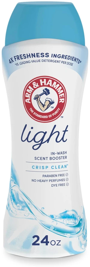 ARM & HAMMER Light Laundry Scent Booster, Crisp Clean Scent, 24 Oz ARM & HAMMER Light Laundry Scent Booster, Crisp Clean Scent, 24 Oz