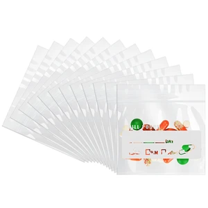 Urekt Pill Pouch Bags 120 Pack, 6 Mil BPA Free Reusable 3 x 2.75 Inch Medicine Bags with Write on Label, Clear Ziplock Seal Waterproof AM PM Pill Organizer Urekt Pill Pouch Bags 120 Pack, 6 Mil BPA Free Reusable 3 x 2.75 Inch Medicine Bags with Write on Label, Clear Ziplock Seal Waterproof AM PM Pill Organizer