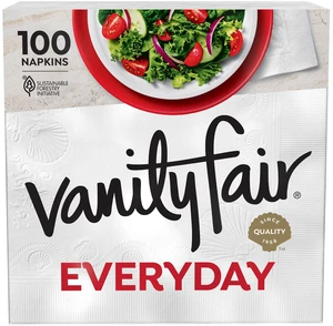 Vanity Fair Everyday Paper Napkins, 100 Count, Disposable Vanity Fair Everyday Paper Napkins, 100 Count, Disposable