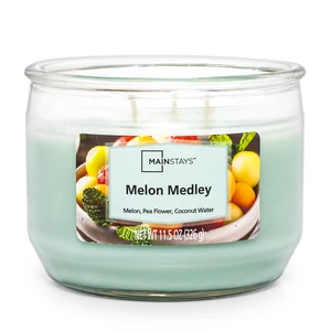 Mainstays Melon Medley Scented 3-Wick Candle 11.5oz Mainstays Melon Medley Scented 3-Wick Candle 11.5oz