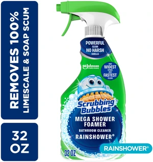 Scrubbing Bubbles Mega Shower Foamer Spray Rainshower Bathroom Shower & Tub Cleaner 32 oz Scrubbing Bubbles Mega Shower Foamer Spray Rainshower Bathroom Shower & Tub Cleaner 32 oz