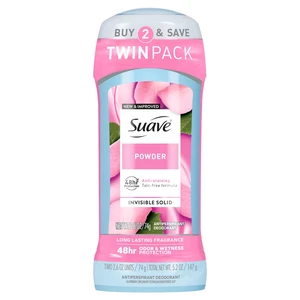 Suave Antiperspirant Deodorant Women, 48-Hour Protection, Powder, 2.6 oz, Twin Pack Suave Antiperspirant Deodorant Women, 48-Hour Protection, Powder, 2.6 oz, Twin Pack