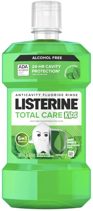 Listerine Total Care Kids Mouthwash, Mint Shield, 16.9fl oz/500mL Listerine Total Care Kids Mouthwash, Mint Shield, 16.9fl oz/500mL