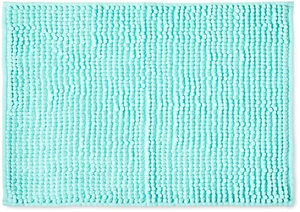 Mainstays Aqua Chenille Noodle Bath Rug 17in x 24in Mainstays Aqua Chenille Noodle Bath Rug 17in x 24in
