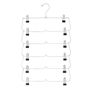 Mainstays 6-Tier Space-Saving Chrome Metal Pant & Skirt Hanger Mainstays 6-Tier Space-Saving Chrome Metal Pant & Skirt Hanger