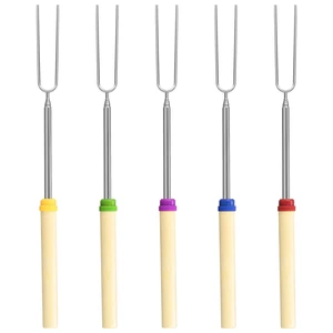 32in Long Extendable Marshmallow Roasting Sticks, 5 Pack 32in Long Extendable Marshmallow Roasting Sticks, 5 Pack