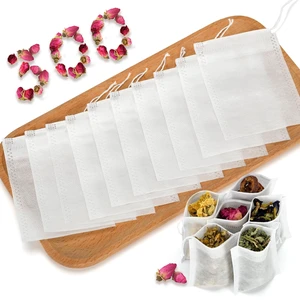 300Pcs Empty Tea Bags for Loose Leaf Tea, Disposable Tea Infuser Sachets 300Pcs Empty Tea Bags for Loose Leaf Tea, Disposable Tea Infuser Sachets